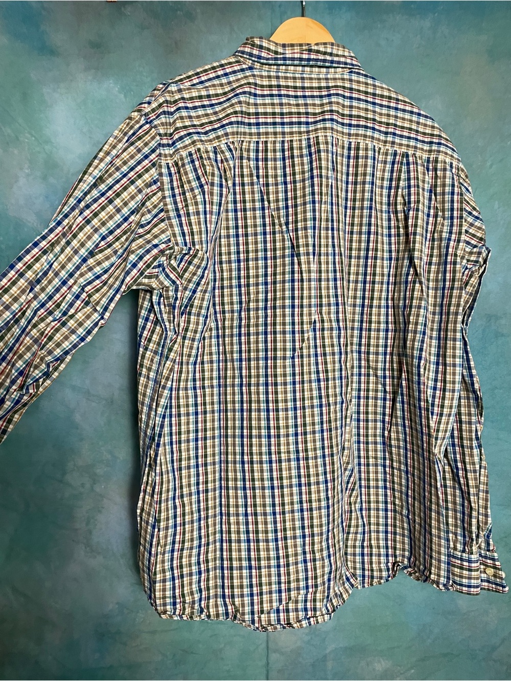 Brixton Men's Blue Multi-Check Button-Down Dress Shirt - Picture 4 of 4